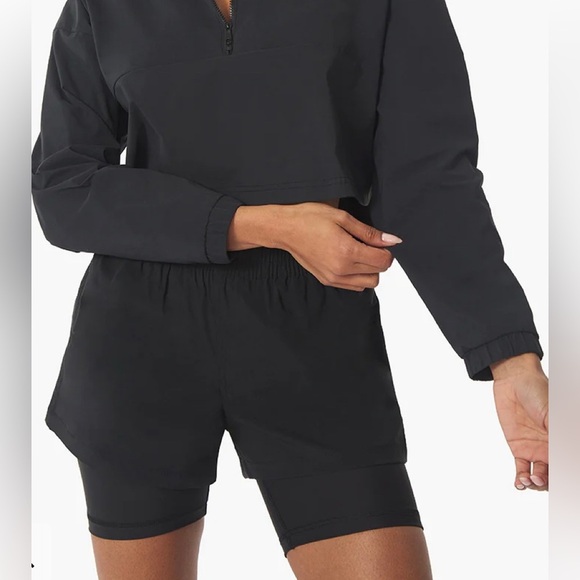 WE.WORE.WHAT- Athletic Layered Windbreaker Biker Shorts - Picture 7 of 9